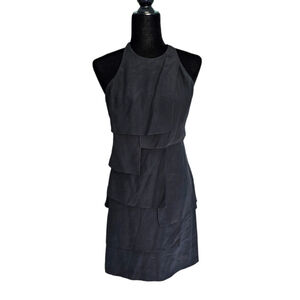 Jay Godfrey 100% Silk luxury black dress size 2